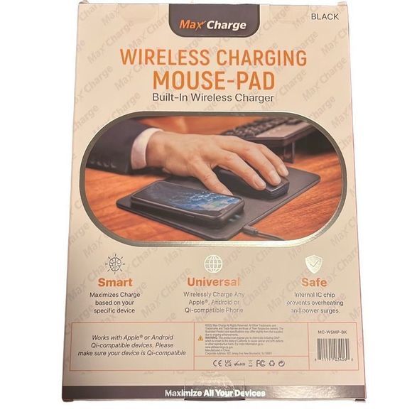 BNIB Wireless Charging Mouse‎ Pad. Qi Charging Apple Samsung Android - Picture 2 of 2